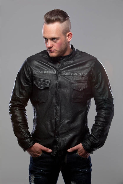 Black Shirt Style Jacket for Men