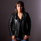 Dark Angel Ladies Leather Jacket Black
