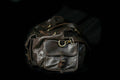 Black Leather Duffle Bag for Men