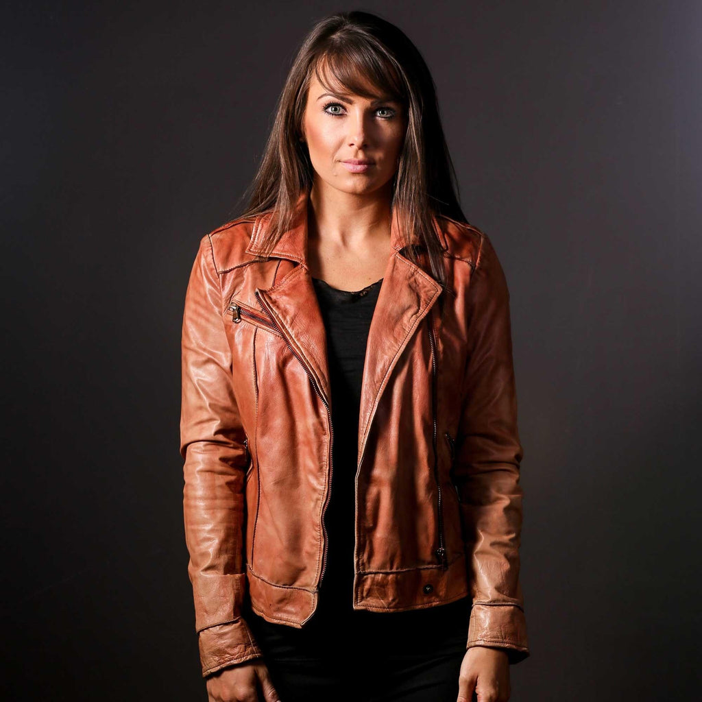 Ginger Leather Jacket for Women