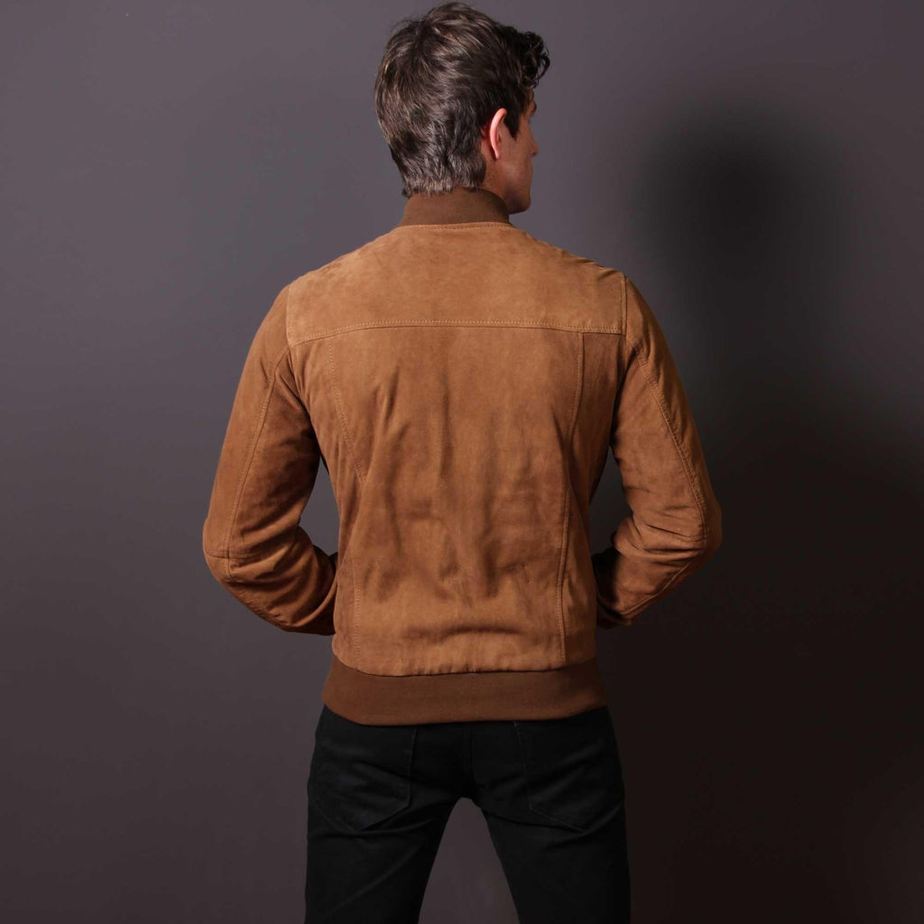 London Camel Leather Jacket