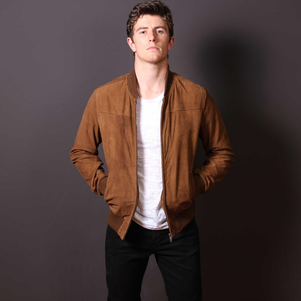 London Camel Leather Jacket