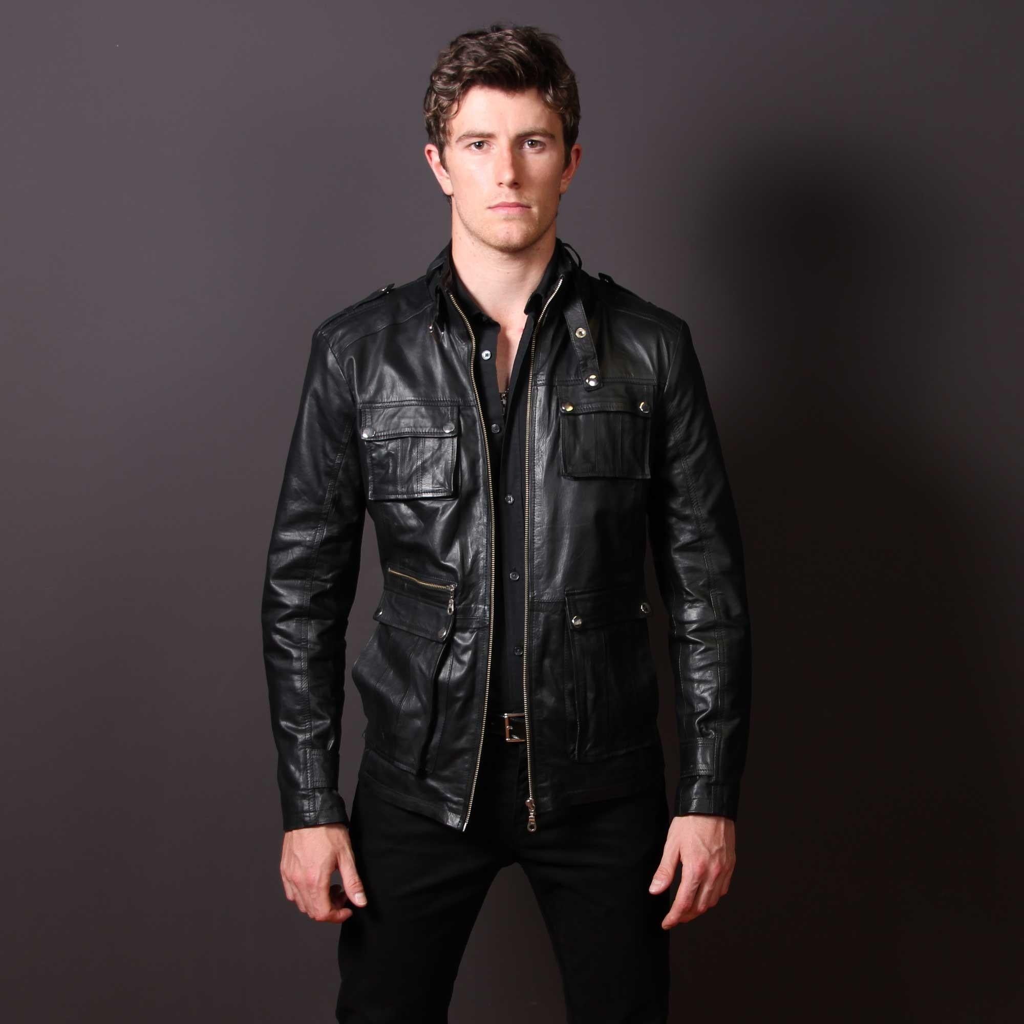 Men's Leather Fashion Rockwell Jacket