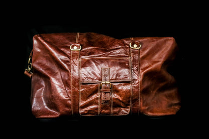 Rome Leather Luggage Carrier Bag