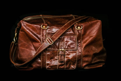 Rome Leather Luggage Carrier Bag