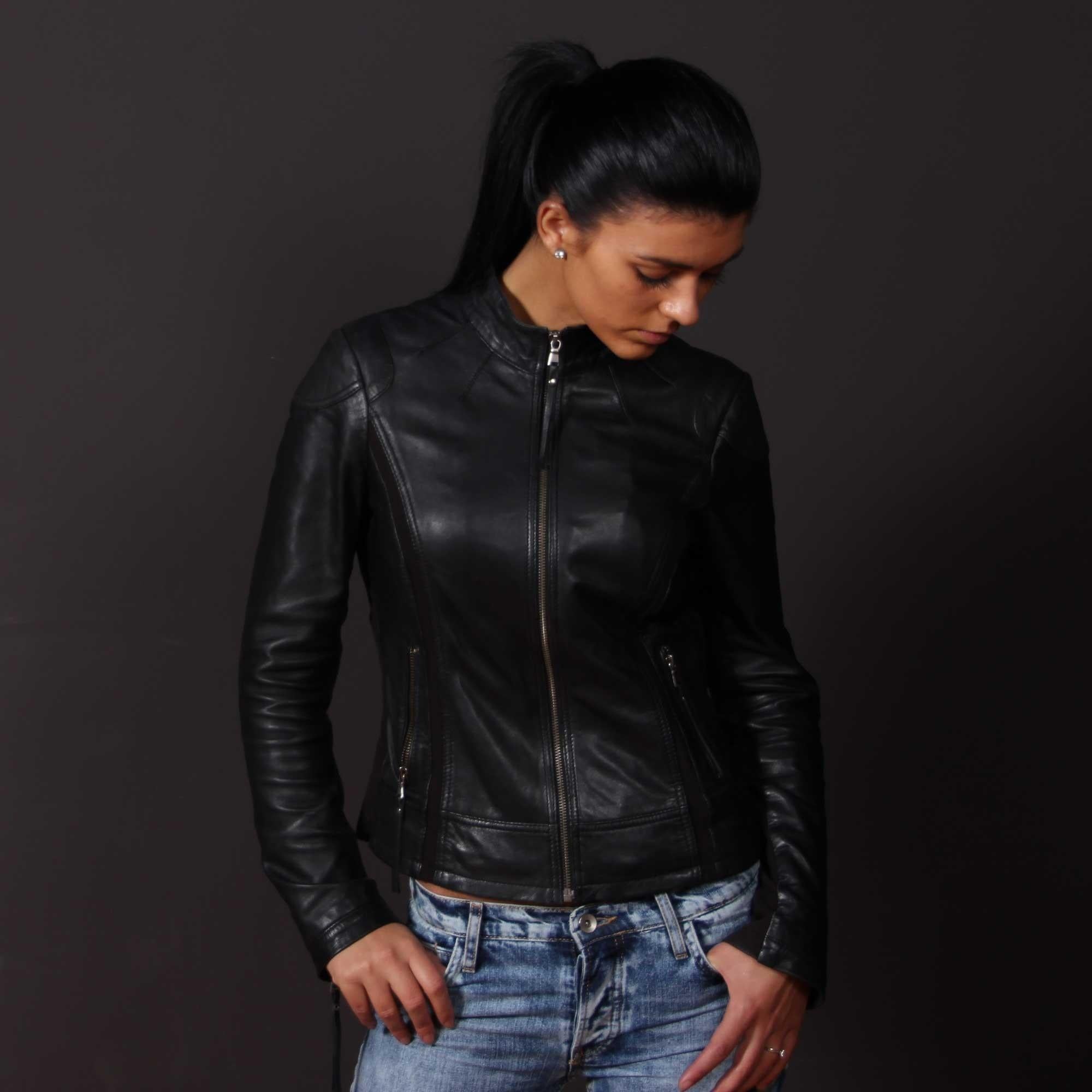 Adore Stylish Leather Jacket for Women
