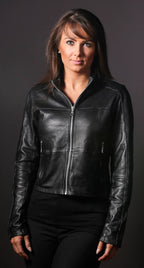Steel Women's Fashion Jacket Leather