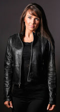 Steel Women's Fashion Jacket Leather
